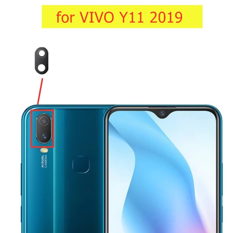 For Vivo Y11 2019 Back Camera Glass Lens Main Rear Camera Lens With Glue Repair Spare Parts 179