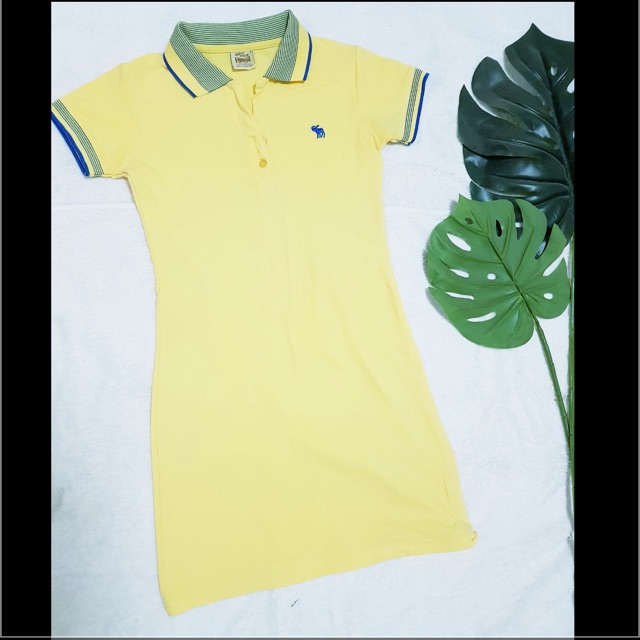 yellow polo dress