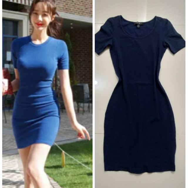 navy blue bodycon