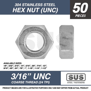 1/4"-28  Hex Nut - Solid Brass Fine Thread Thin 50 pcs Made in USA 1/8" 