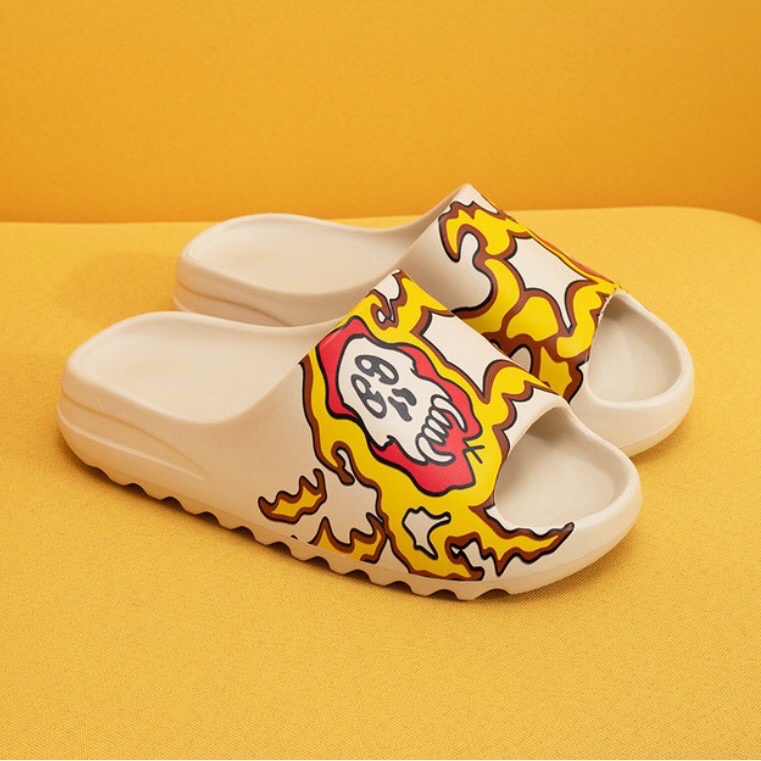 Shein Trend Tiktok Slippers Kaws Yeezy Slides Style Couple Slipper Fashion Korean Flipflop 