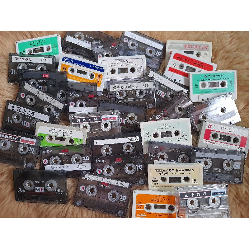 120 PER 12 PIECES SET SALE Recorded Cassette Casette Tapes for display