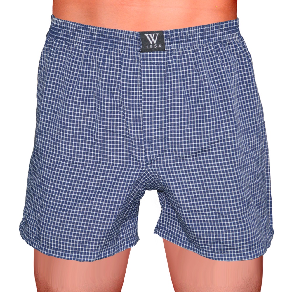 Walker Boxer Checkered Shorts Basic Cotton Comfort (Single Pack