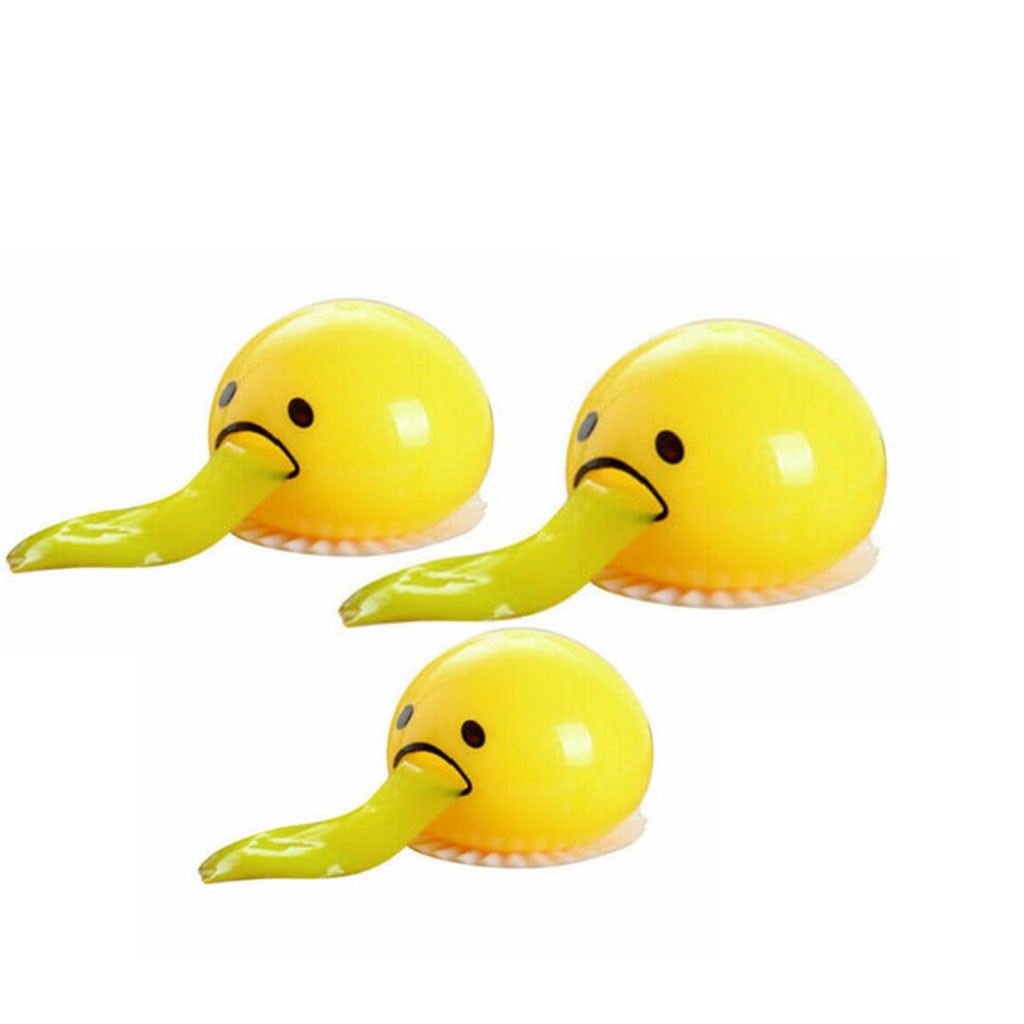 puking egg stress ball