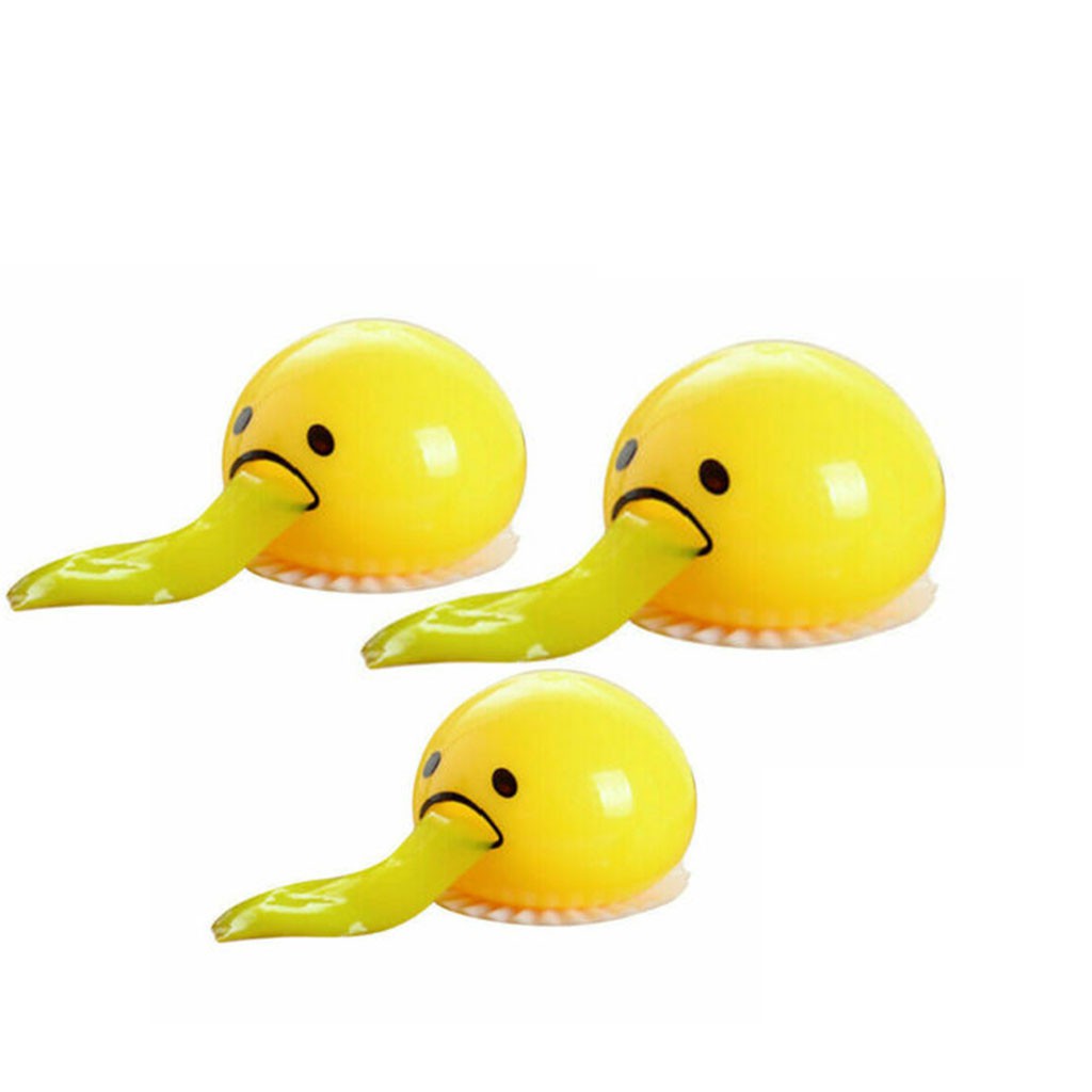 puking egg yolk stress ball