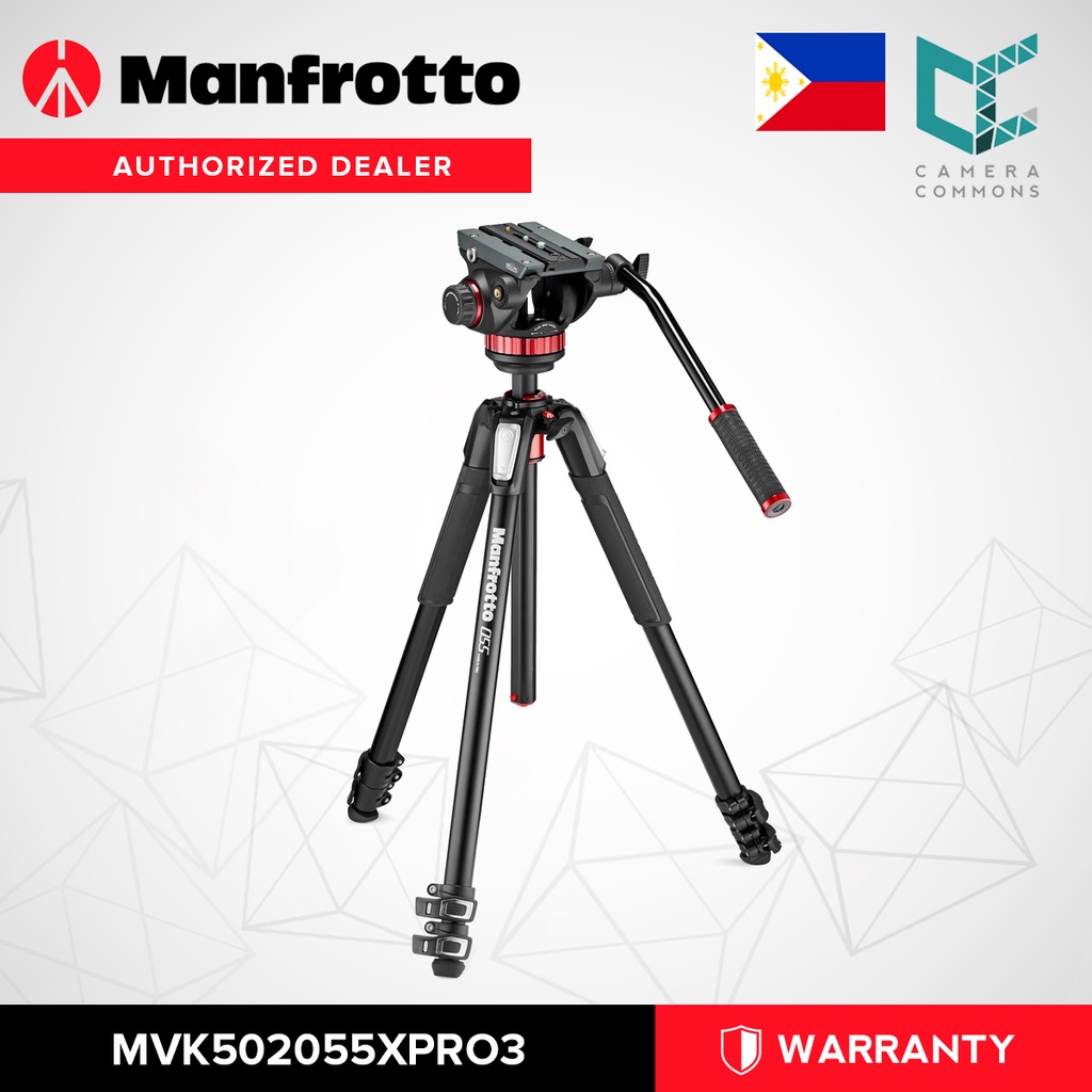 mvh502ah fluid video head with mt055xpro3 tripod