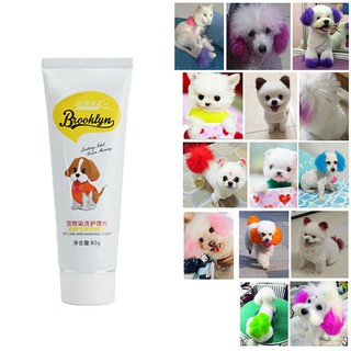 80g Pet Dog Cat Animals Hair Coloring Dyestuffs Dyeing Pigment Agent Supplies #3