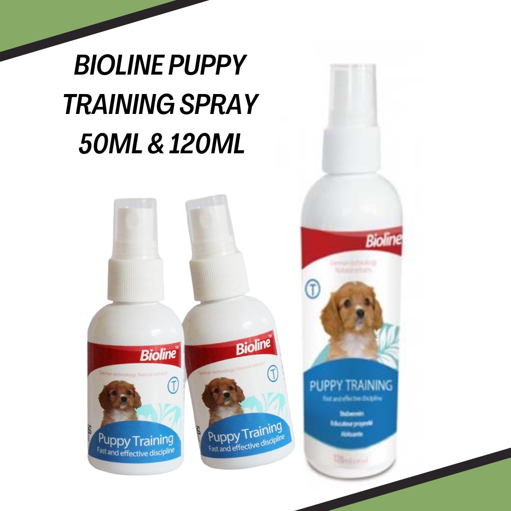 Bioline Training Spray Pet Potty Aid Training Liquid Puppy Trainer 50ml and 120ml #1
