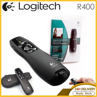 [COD] Logitech R400 Wireless Presenter 2.4GHz Red Laser Pointer PPT USB PowerPoint Present Clicker