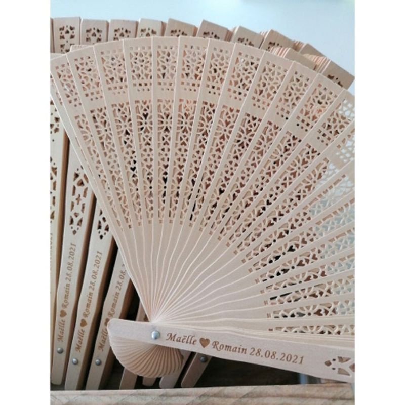 Personalized Wooden Fan | Shopee Philippines