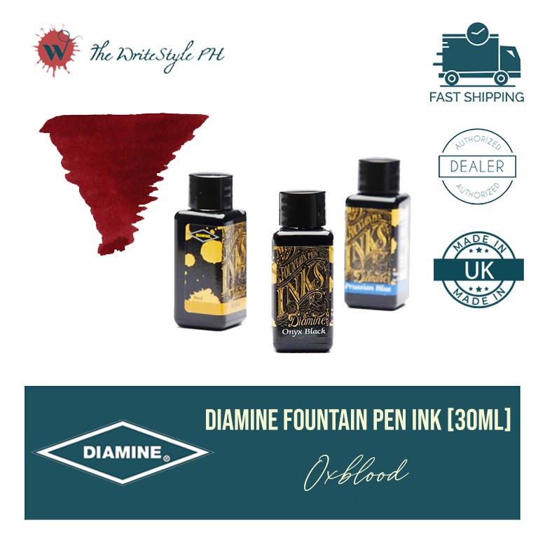 Diamine Fountain Pen Ink [Oxblood] Shopee Philippines