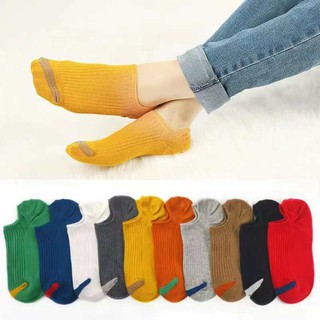 10 Pairs with Pouch Unisex Cotton Socks Foot Cover Korean Fashion