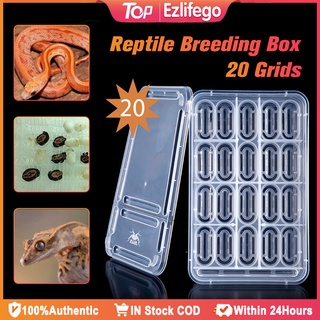 20 Grids Reptile incubator Breeding Box Reptiles Eggs Incubator Tray For Hatching Snake Turtle