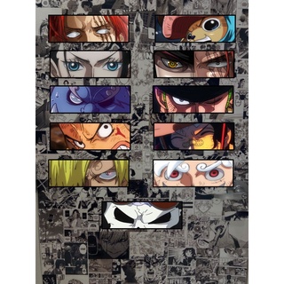 Anime eye slap: One piece, Demon Slayer, Naruto, MATTE/VINYL WATER PROOF STICKER SOLD PER PIECE