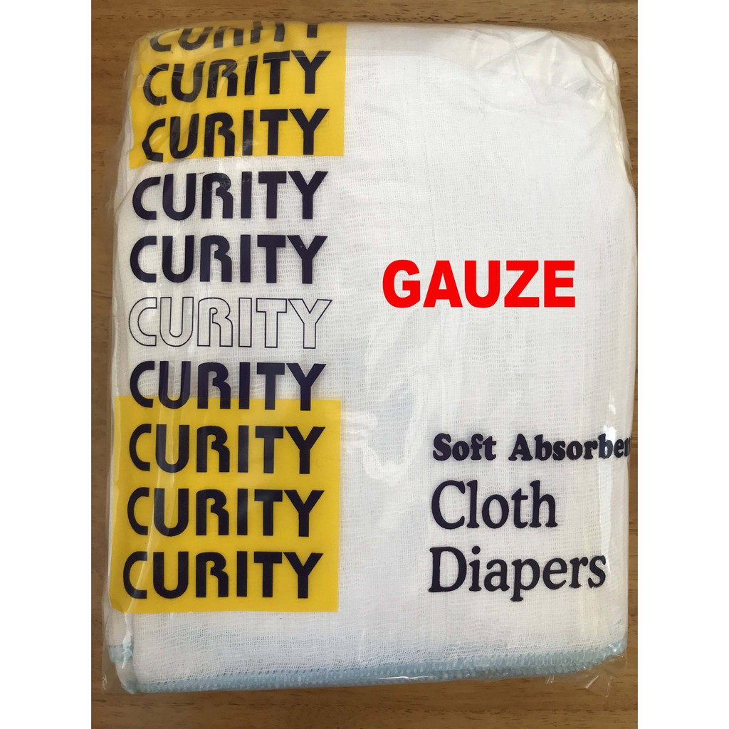 12 pcs Curity Gauze Cloth Diaper Gauze Lampin 36 x 17 #9