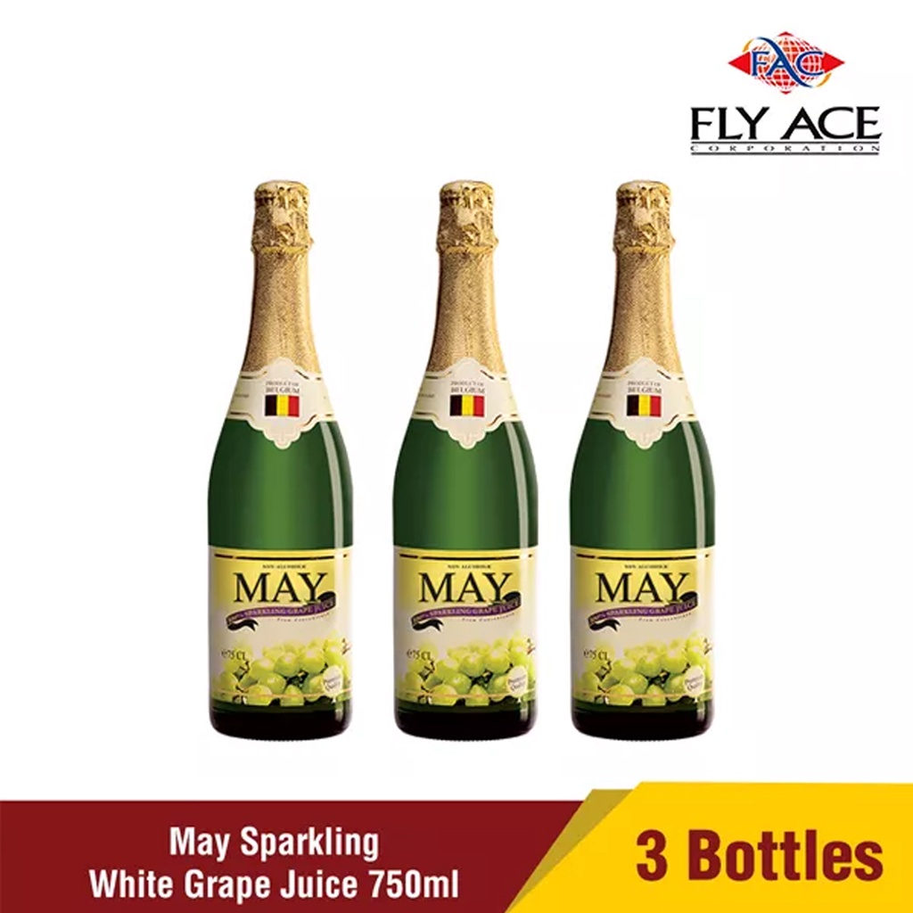 May Sparkling White Grape Juice 750ml x 3 Shopee Philippines
