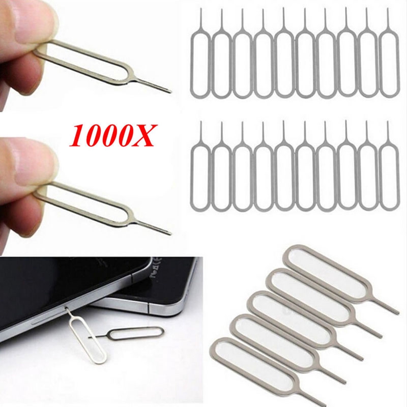 1000pcs Sim Card Tray Ejector Eject Pin Key Removal Tool For Apple Iphone 5 6s Shopee Philippines