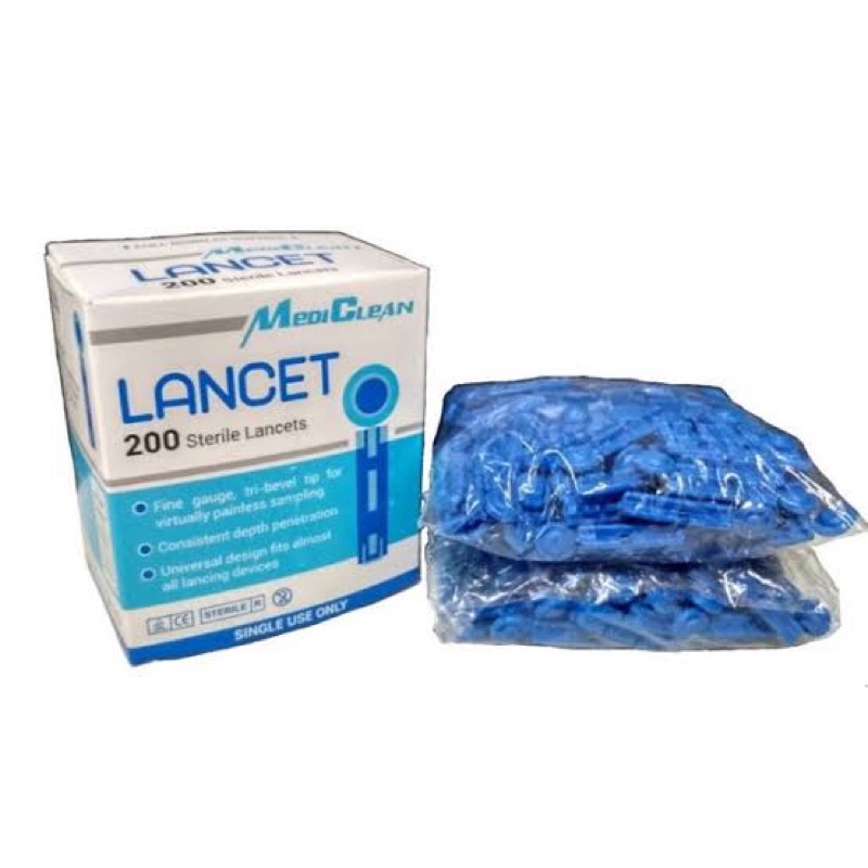 MediClean Lancet 200 Sterile Lancets 30g Shopee Philippines