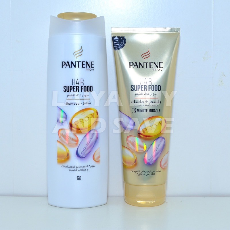 Pantene Hair Super Food Shampoo 400ML + Conditioner 200ML | Shopee  Philippines