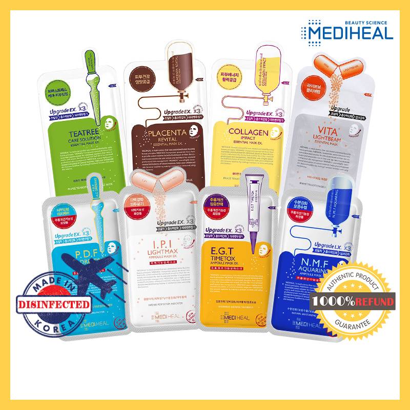 ★1pcs★ MEDIHEAL Face Mask Collection (Ampoule, Essential) Shopee Philippines