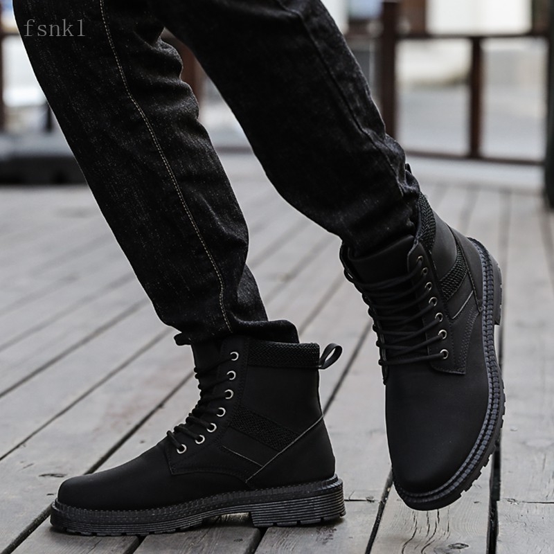 plain black ankle boots