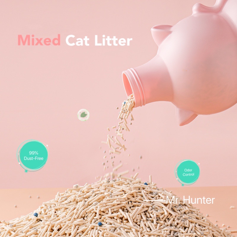 【Philippine cod】 MIXED Cat Litter 2.5KG/6L Food Grade w/ Jar Vase Bottle Clumping Cat Litter w/ D #3