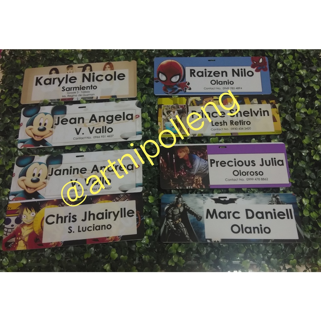 PVC NAME PLATE 3"x8" (Personalized) Shopee Philippines