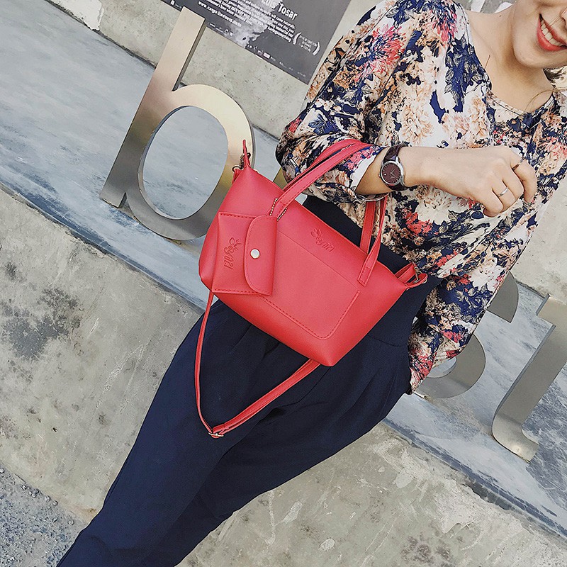 Divisoria Market Marikina Bags Korean Shoulder Sling Bag Set (2 in 1