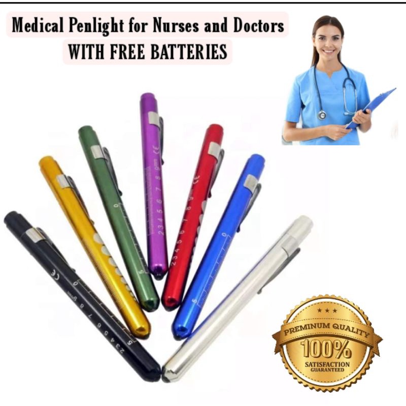 Nursing/Medical Penlight (WITH FREE BATTERIES AND DIFFERENT COLORS