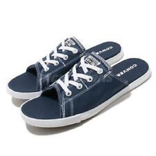 converse slip on navy blue