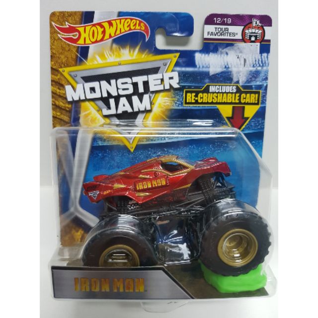hot wheels iron man monster truck