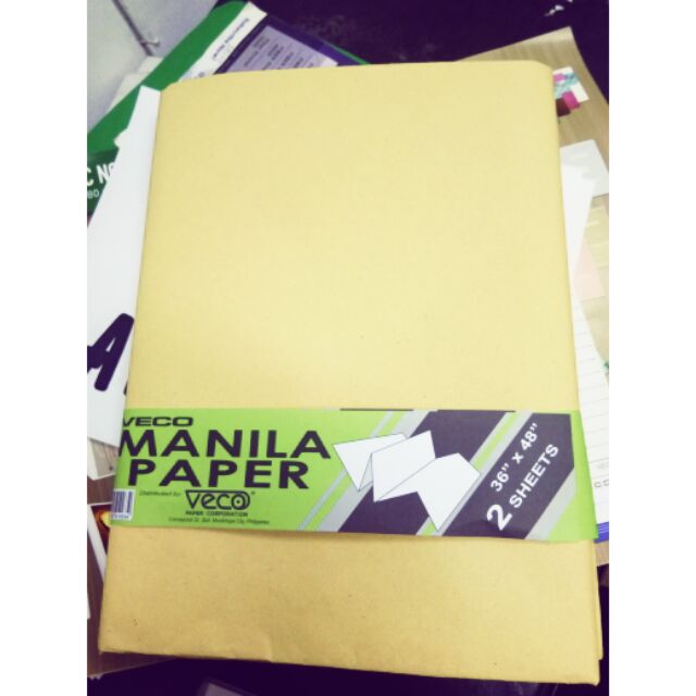 Size Of Manila Paper In Cm