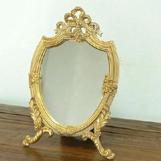 Aesthetic Minimalist Gold Stand Mirror Shopee Philippines