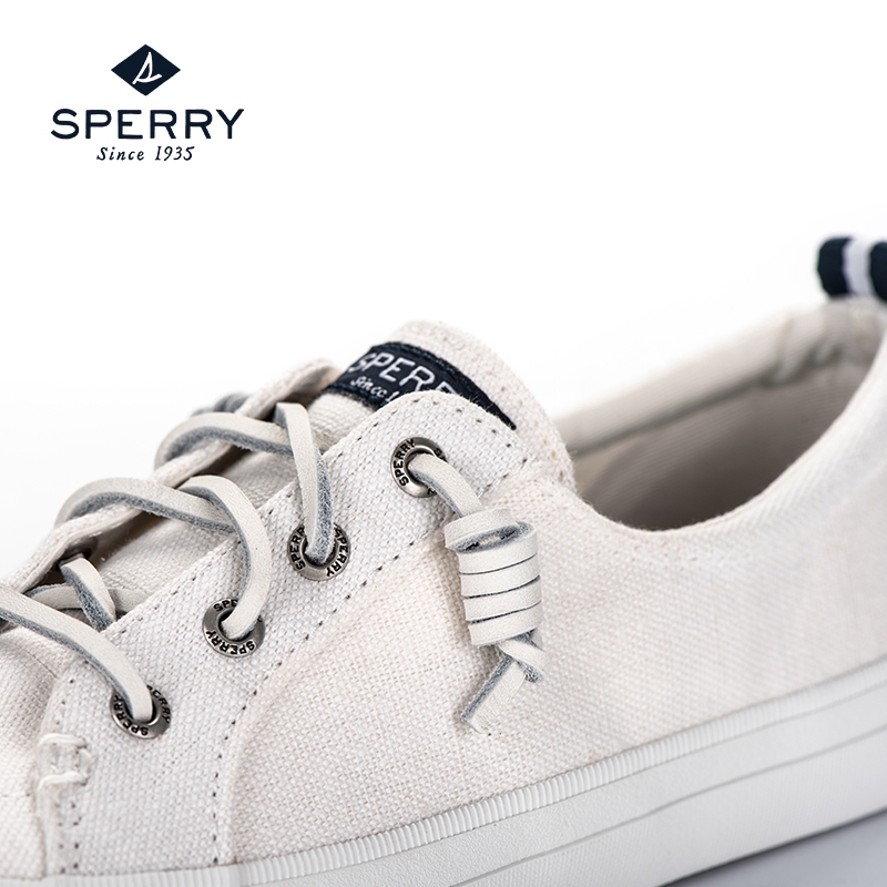 sperry white canvas shoes