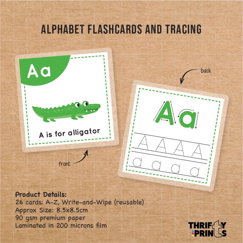 Alphabet Flashcards and Tracing, ABC Flashcards, Letter tracing ...