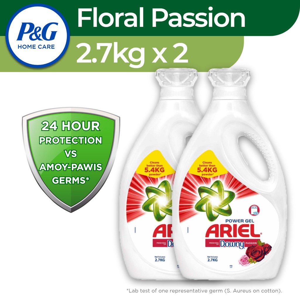 [BUNDLE] Ariel Liquid Detergent with Downy Floral Passion 2.7kg x 2