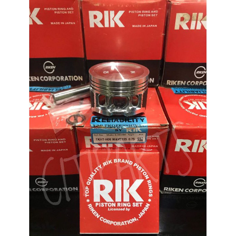 PISTON KIT for XRM 125 WAVE 125 RIK JAPAN Shopee Philippines