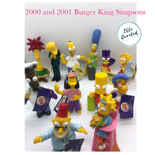 simpsons burger king halloween toys 2001