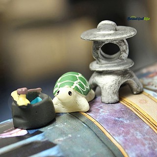 <Garden Ornaments>3Pcs Dollhouse Bonsai Craft Micro Landscape DIY Flower Pot Miniature Decor Set #3