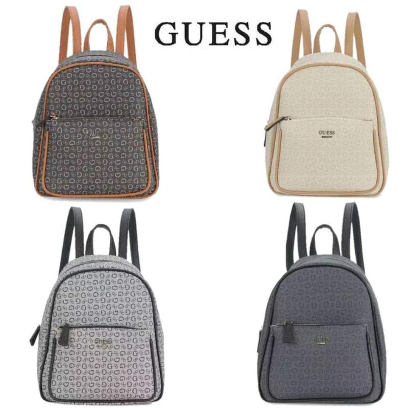 guess monogram backpack