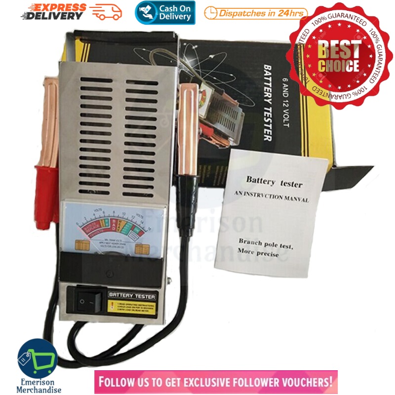 EMERISON Car Automotive Truck Battery Load Tester Analyzer Testing 6V