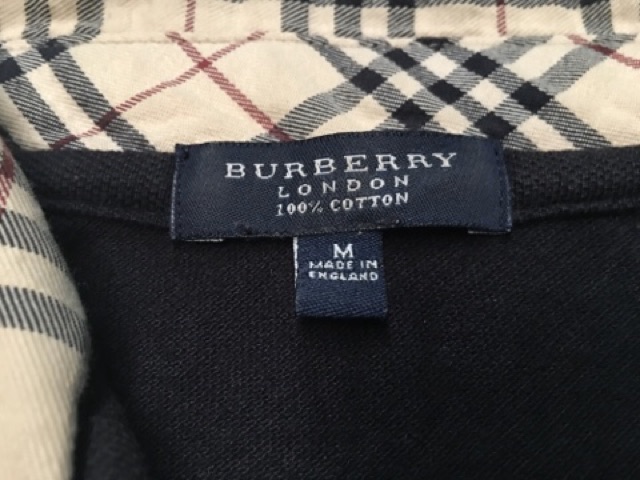 Burberry London Nova Check Collar Shirt Black (Pre-loved) | Shopee  Philippines