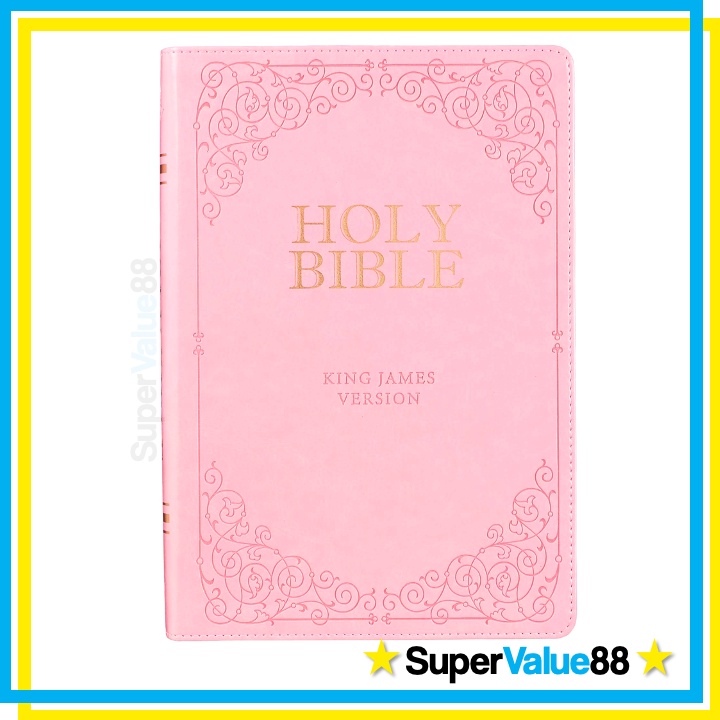 Kjv Pink Giant Print Bible (premium Faux Leather): Full-size, Classic 