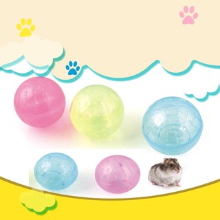 Hamster Gerbil Rat Jogging 10/12/14CM Small Pet Ball Game Toy Hamster Running Ball Mice Rodent Mice Hamster Exercise Toys Without Bracket Ball Accessories
