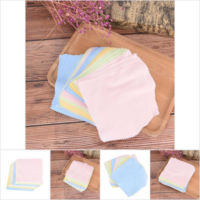 LOT Of Premium Microfiber Cleaning Cloths For Glasses, Phone Screen, Camera Lens - 6x6 Inches, Black