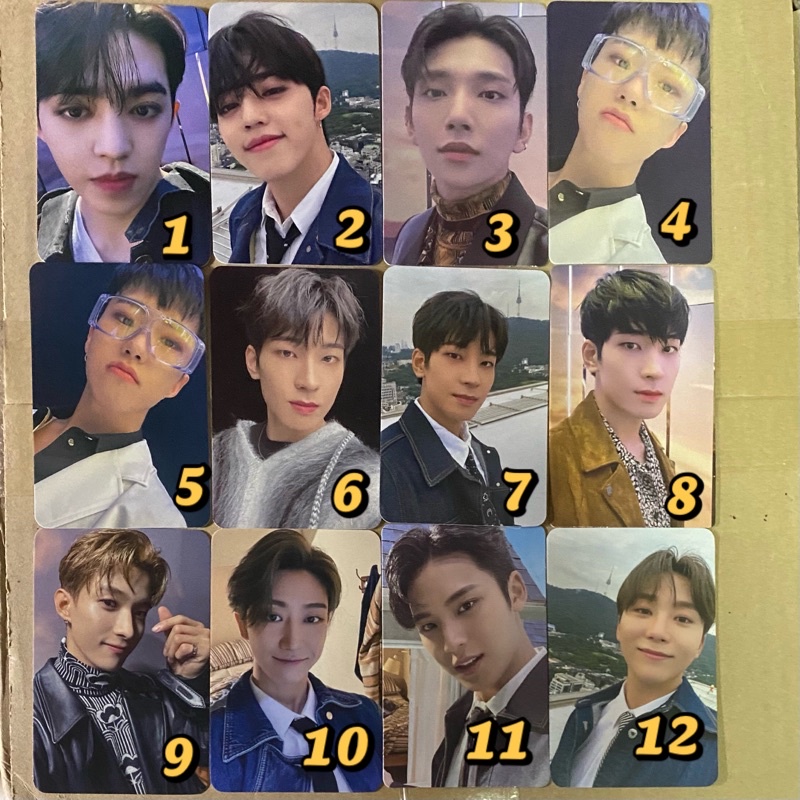 Seventeen Attacca photocards from Weverse, Yes24, Apple Music.. Scoups