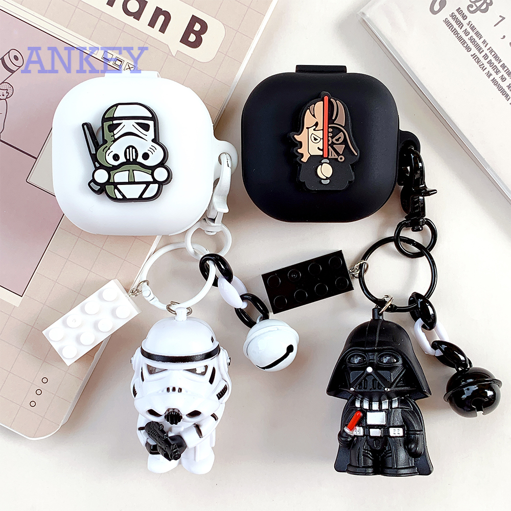 Samsung Galaxy Buds2 Buds Pro Buds Live Case Cool Cartoon Star Wars Earphone Cover For Samsung Galaxy Buds Live Case Anti Shock Silicone Case Headphone Box Headset Earbuds Shockproof Protective