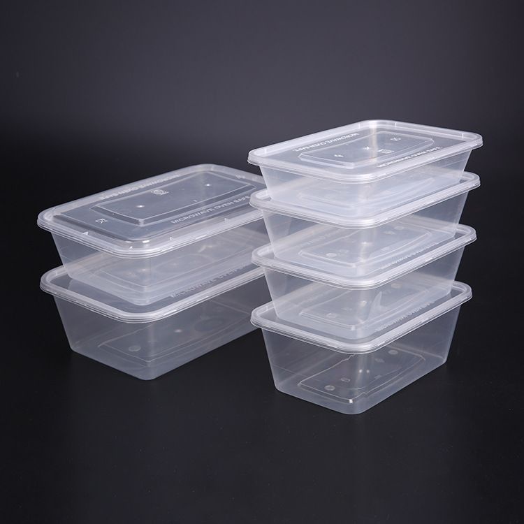 Rectangle Microwavable Food Container Disposable Plastic | Shopee ...