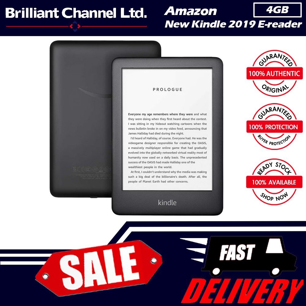 AMAZON - All-new Kindle 2019 E-reader Wifi Version (Black) (4GB ...