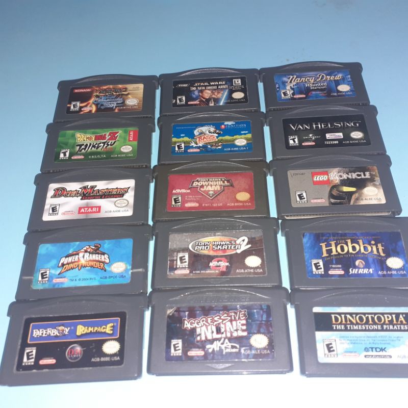 gameboy advance cartridges